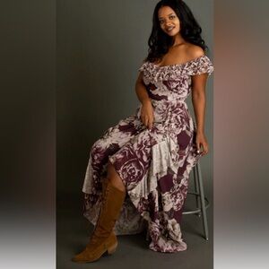 Joyfolie plum floral